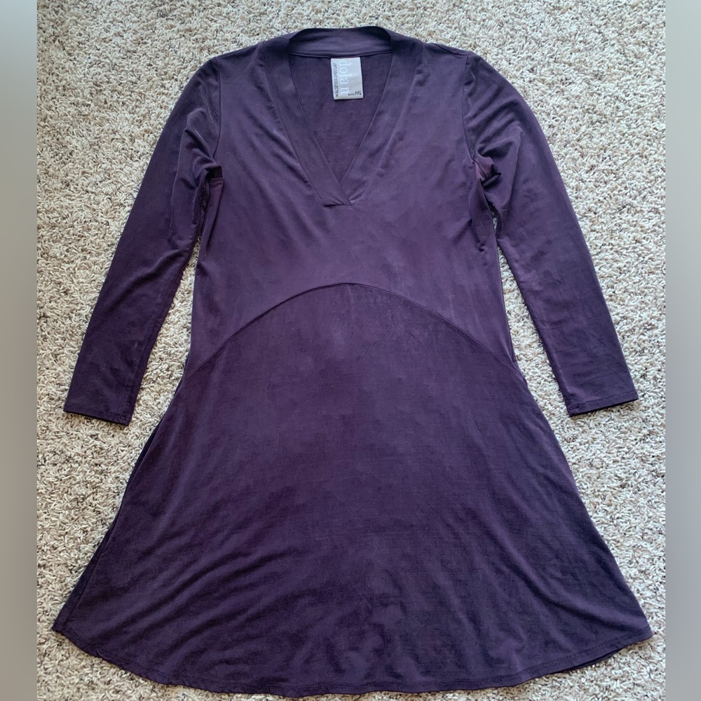 Anthropologie Dolan Left Coast Toute Dress Purple Pockets VNeck  XXSPetite NWOT
